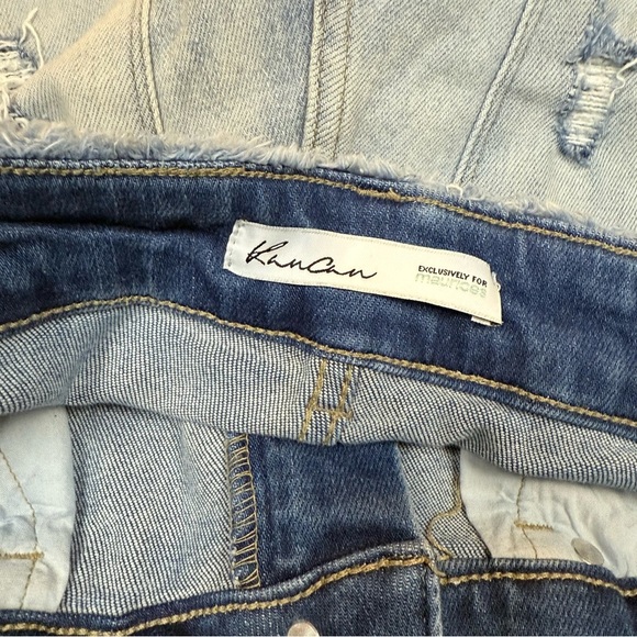 Kancan high rise distressed denim shorts frayed hem women’s size 29 - Picture 6 of 10